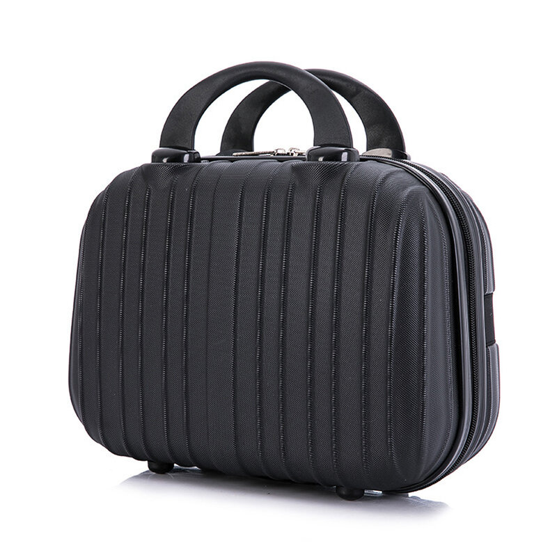 Fioletowa wodoodporna damska mała walizka podróżna torba z uchwytem makijażu 14 "rozmiar: 31-25-14.5cm