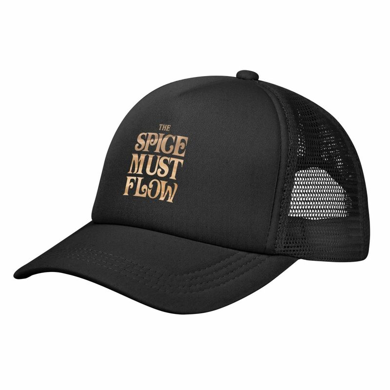 Dune The Spice Must Flow gorras de béisbol, sombreros de malla lavables, gorras para adultos, moda