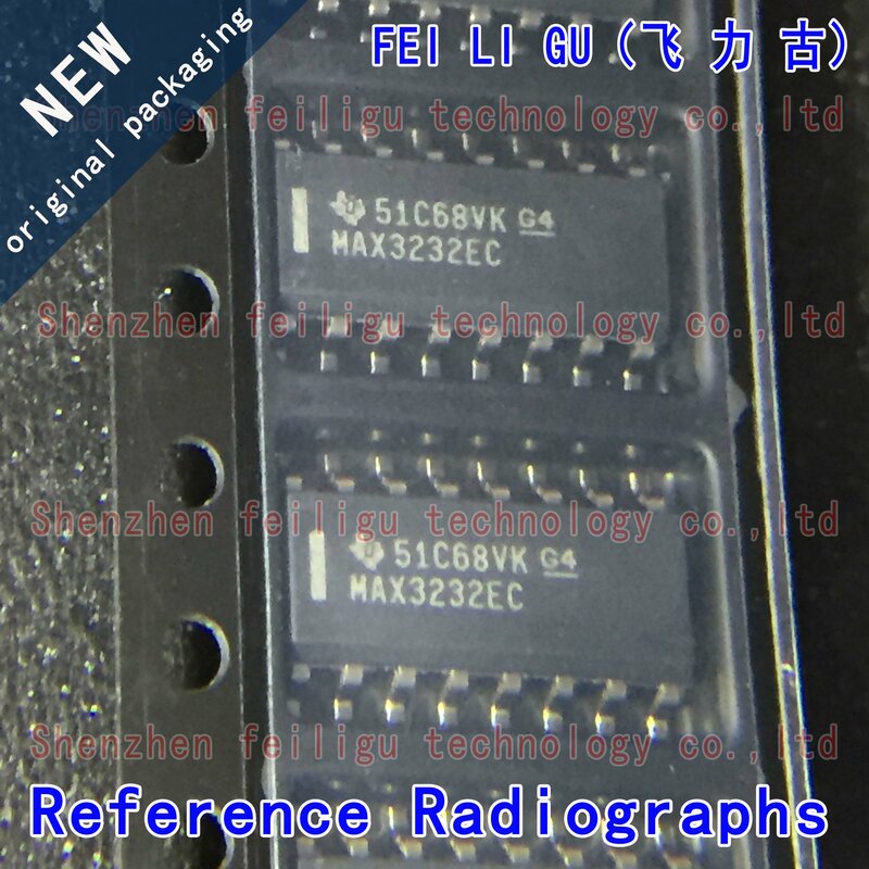 Paquete: SOP16 transceptor, chip RS232, 1 ~ 30 piezas, 100% nuevo, original, MAX3232ECDR, MAX3232EC, MAX3232
