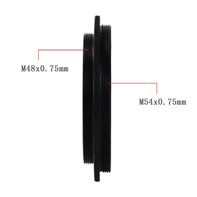 Adaptador conveniente H55A para anillos adaptadores rosca negra M48 M54 para cámara microscópica