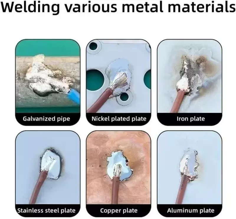 Fácil derreter o fio de solda do aço inoxidável, Baixa temperatura Alumínio Cobre Ferro Metal Solda Cored Soldagem Fios, 20-100g