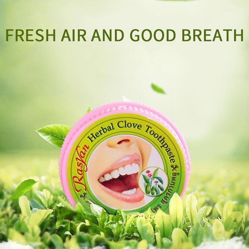 Erva Natural Herbal Cravo Tailândia Creme dental, Clareamento dental antibacteriano, Pasta de dentista, Creme dental Tailândia, K8L8, W8E5