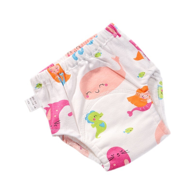 Calças de treino respirável para bebé, 6 camadas, tecidos ecológicos reutilizáveis, algodão, impermeável, pano lavável, ecológico