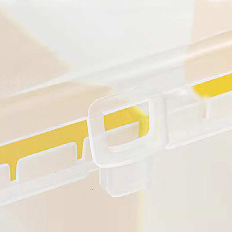 Compartment Photocards Storage Box Transparent Stickers Idol Card Holder Desk Storage Organizer Classification Box Stationery