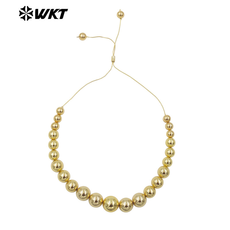 WT-JFN17 WKT 2024 Pretty Style donna lunga catena in ottone regolabile a forma rotonda accessori per collana forniture bellezza