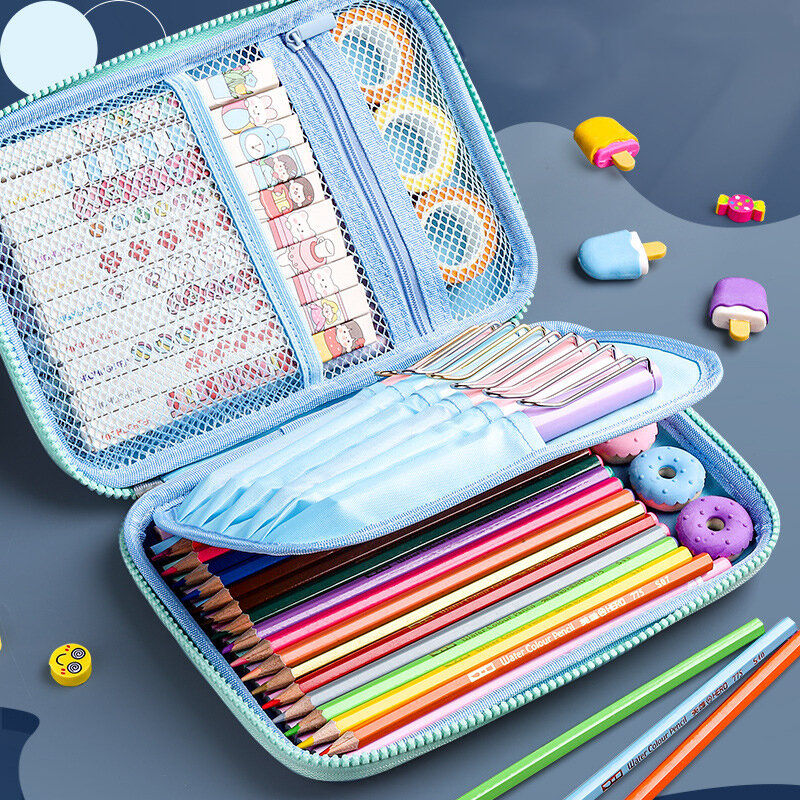 Creative Pencil Cases Cartoon Cute Pen Bags Kawaii Case Zipper Pencil Case For Students Stationery School Office Supplies New