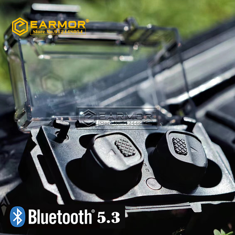 EARMOR M20T Novo Bluetooth Tampões de Ouvido Caça Tiro Eletrônico Fone Ouvido Anti Ruído Plugue Cancelamento Ruído NRR26db