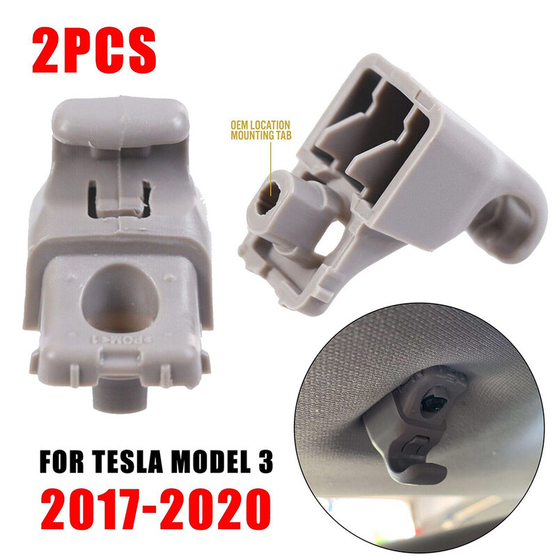 Dla Tesla Model 3 2017-2020 osłona przeciwsłoneczna hak osłona przeciwsłoneczna klip naprawa klamerki 113099300A akcesoria samochodowe