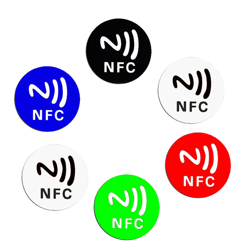RFID 125KHz T5577 Rewritable Sticker Keytag Anti Metal Interference Label Writable Key Token Tag Card Duplicate Clone NFC Tags