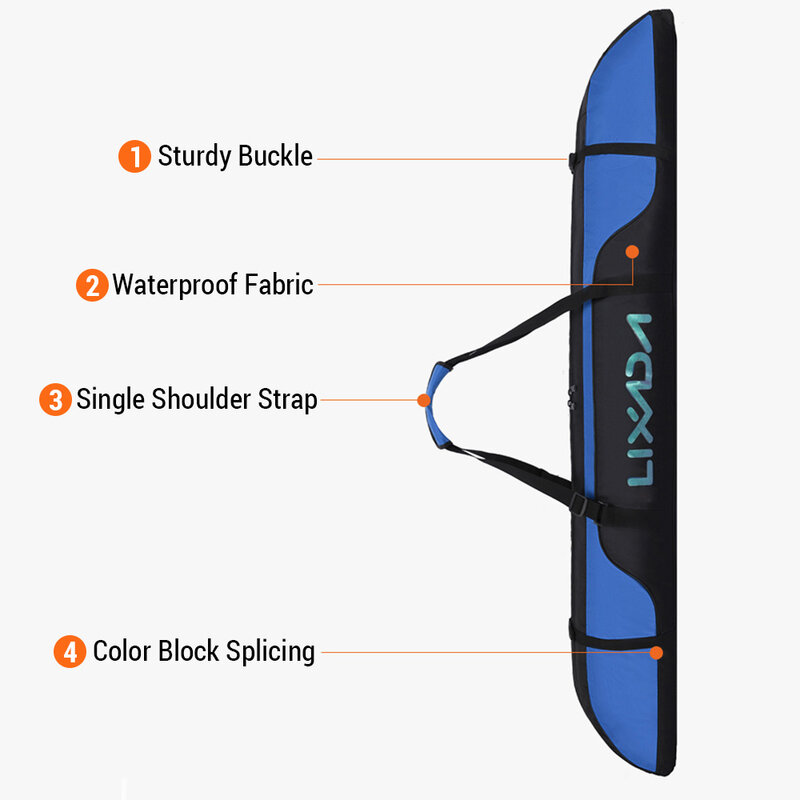 Snowboard tasche aus Oxford-Stoff mit verstellbarem Schulter gurt Verschleiß feste Skiboard-Reisetasche zum Skifahren