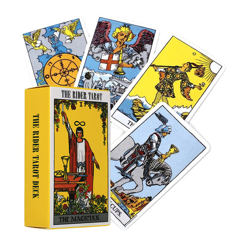 Rider Waite Tarot Cards Classic Tarot Spanish English Version Knight Waiter Divination Fate Forecasting Prophecy THE MAGICIAN