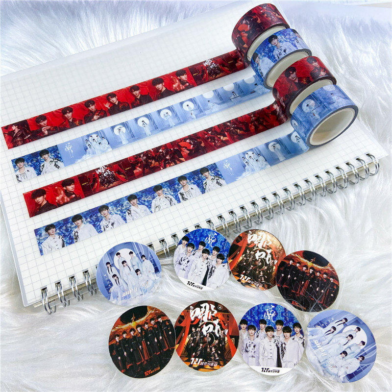 1Pcs Tnt Washi Tape Decoratieve Afplakband Leuke Scrapbooking Plakband School Briefpapier Leveringen Fans Collection Gift