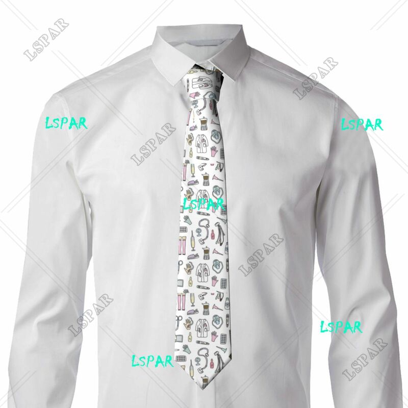 Модный мультяшный шейный галстук медсестры забавные мужские галстуки для офиса