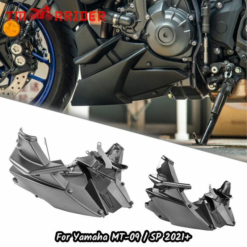 Motocicleta Belly Pan Lower Motor Spoiler, Carenagem Guarda Capa para Yamaha FZ09, FZ-09, MT-09, MT 09, 2021-2024, 2022, MT09