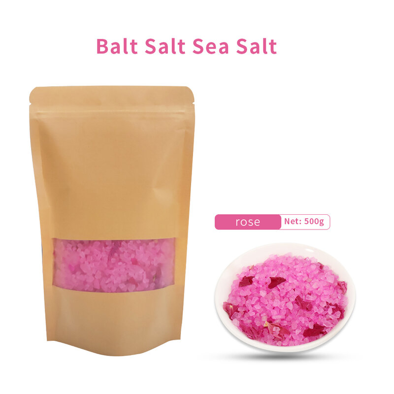 Sal marina para SPA, sal de baño de 500g para relajación corporal, sales de aromaterapia para remojar sales de baño