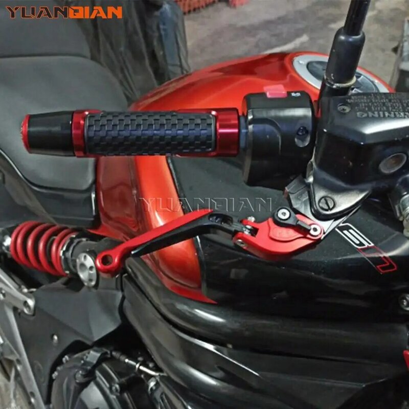 Juego de palancas de freno para motocicleta, palanca de embrague ajustable y plegable, accesorios para Yamaha YZF R6 2005 2015-2016 2014