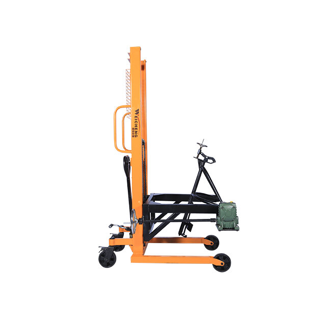 hot sale china Electric oil drum Lifter 350kg 1.6m oil drum stacker for cargo