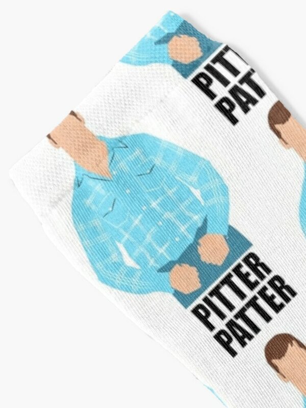 Pitter Patter. Lettertravis-Calcetines de fútbol kawaii para hombre y mujer, medias divertidas de Liga brillante
