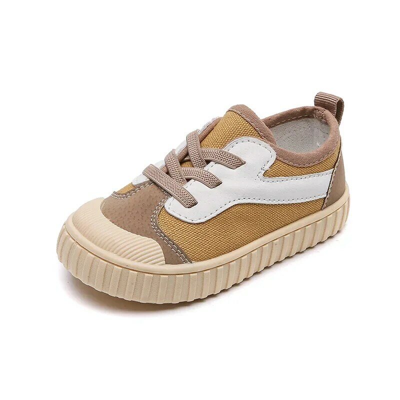 Парусиновая обувь для маленьких девочек и мальчиков, Осенняя обувь для младенцев, обувь для малышей с мягкой нескользящей подошвой, детская повседневная обувь с защитой от ударов, детские кроссовки