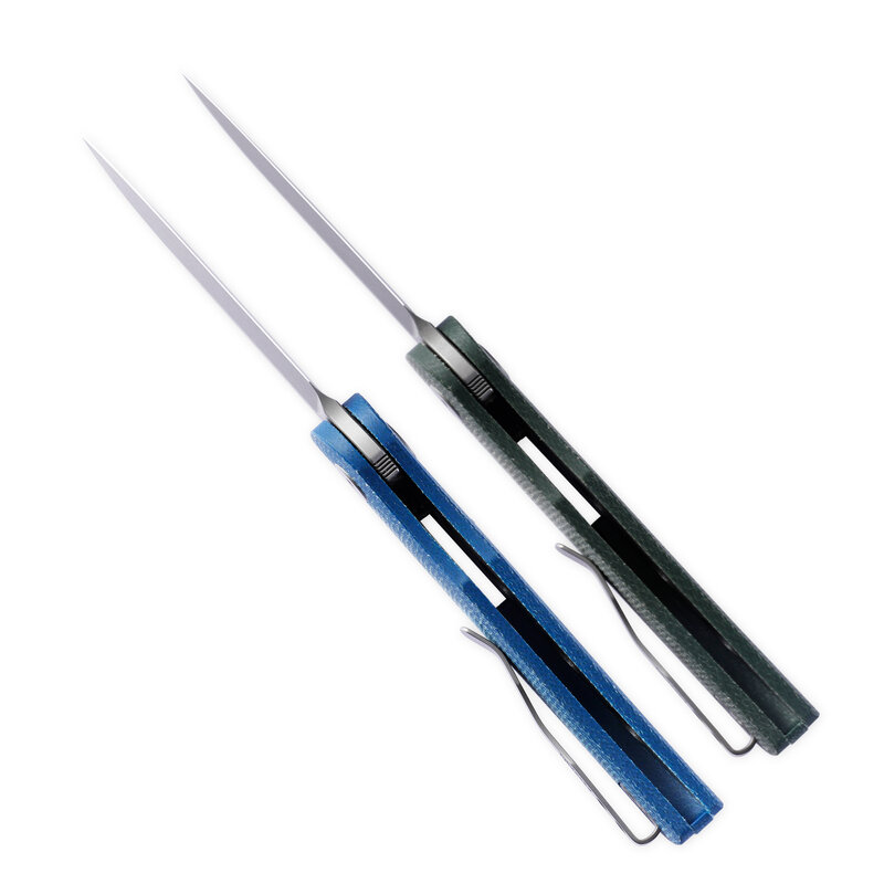 Ikan kecil PFE16 pisau lipat pisau Jackknife N690 Micarta pegangan pisau Spike alat multifungsi berburu berkemah EDC alat tangan
