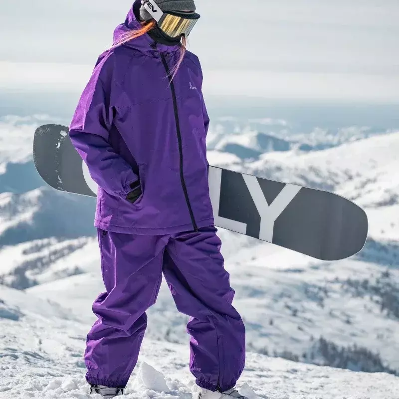 New Winter 2025 Outdoor Women Men's Ski Suit Warm Snowboard Clothes Mountain Adult Waterproof Skiing Snow Jacket Pants Sets