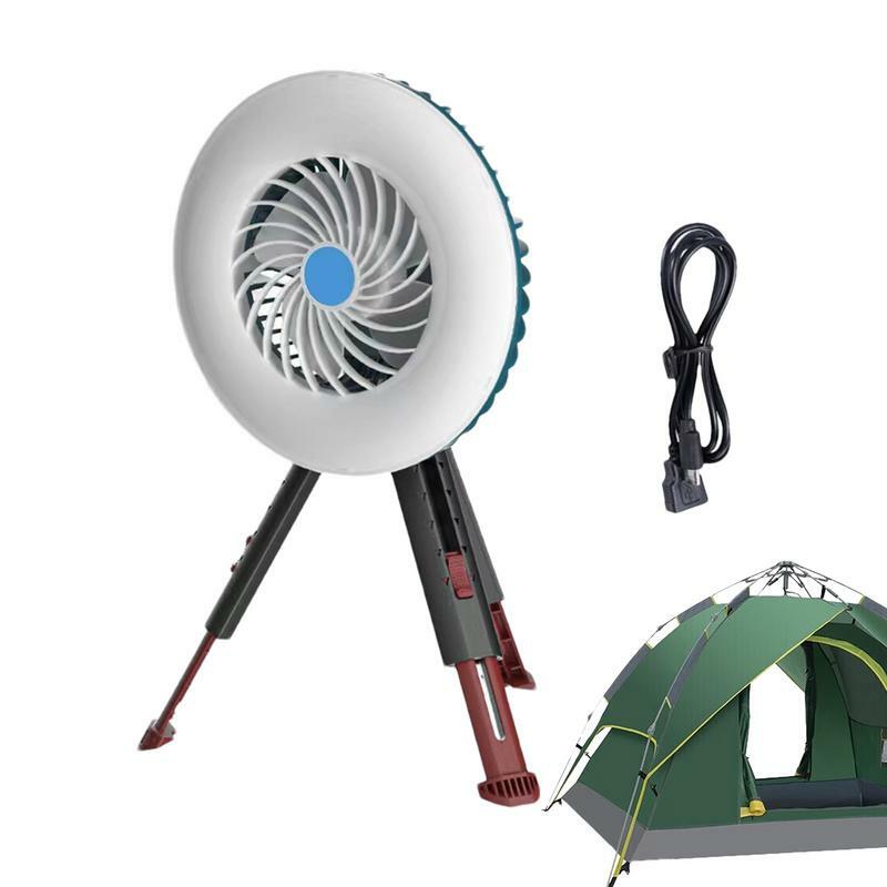 휴대용 선풍기 USB 충전식 LED 랜턴 선풍기, 야외 캠핑 텐트 조명, 소형 텐트 팬, 방수, 2 in 1