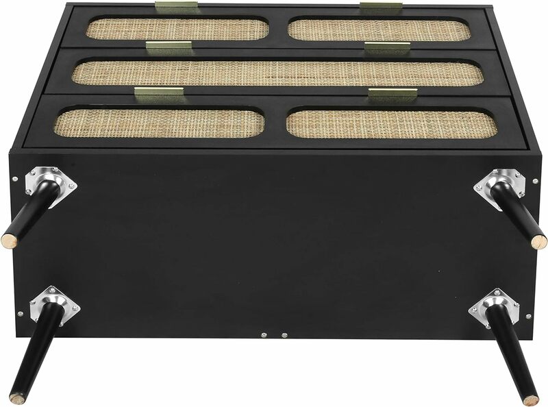 Cassettiera moderna in Rattan con cassetti larghi e manici in metallo, cassettiera in legno per fattoria per camera da letto, corridoio