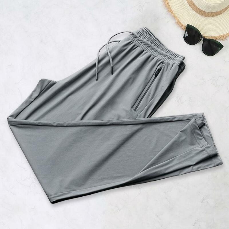 Спортивные штаны мужские, быстросохнущие дышащие тонкие дышащие сетчатые воздухопроницаемые для бега и фитнеса, лето