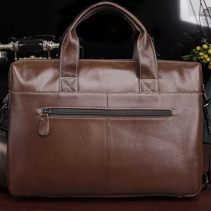 Męskie torebki z prawdziwej skóry torba na laptopa teczki podróżne wysokiej jakości torby kurierskie torby na ramię o dużej pojemności