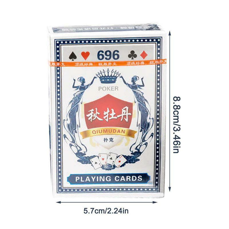 Nowy wzór wodoodporny dla dorosłych grający gra karciana karty do pokera gry planszowe karty karty do pokera łatwe do tasowania kartka imprezowa gry rodzinnej