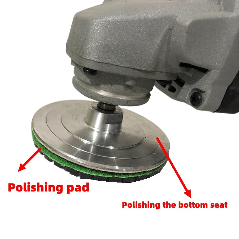 4inch Backer Pad For Diamond Polishing Pad Aluminum Base Backing Holder Backing Holder For Diamond Polishing Pad Hook & Loop Bac