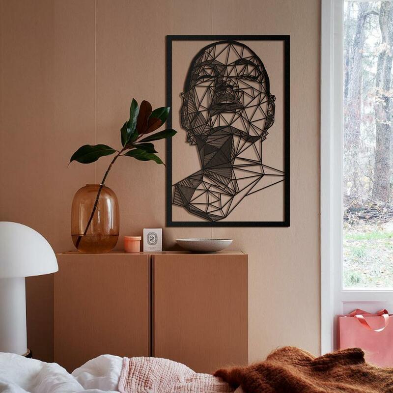 Antonietta Woman Metal Wall Art Decor Painting Hang Picture Living Bedroom Decoration Stylish Design New Model Best Seller