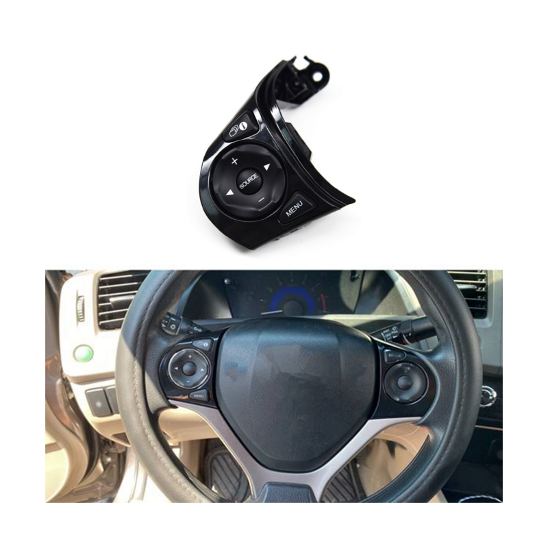 Volante multifunción para coche, botón izquierdo, interruptor de Control de crucero para Honda Civic 1.8L 2012-2015
