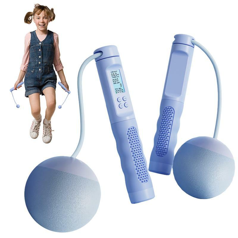 Speed Skipping Rope With Digital Counter Professional Ball Bearings And Non-Slip Handles Jumps Count LCD Screen