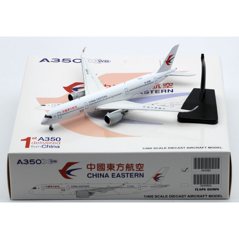 Avión de aleación XX4982 coleccionable, regalo JC Wings 1:400 China eastic "Skyteam" Airbus A350-900XWB, modelo de avión fundido a presión, B-323H