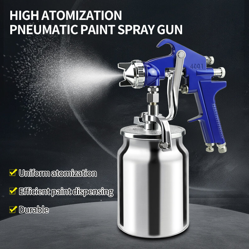 2.0MM Professional Pneumatic Airbrush Sprayer 1000ML Painting Atomizer Tool With Hopper For Painting Cars