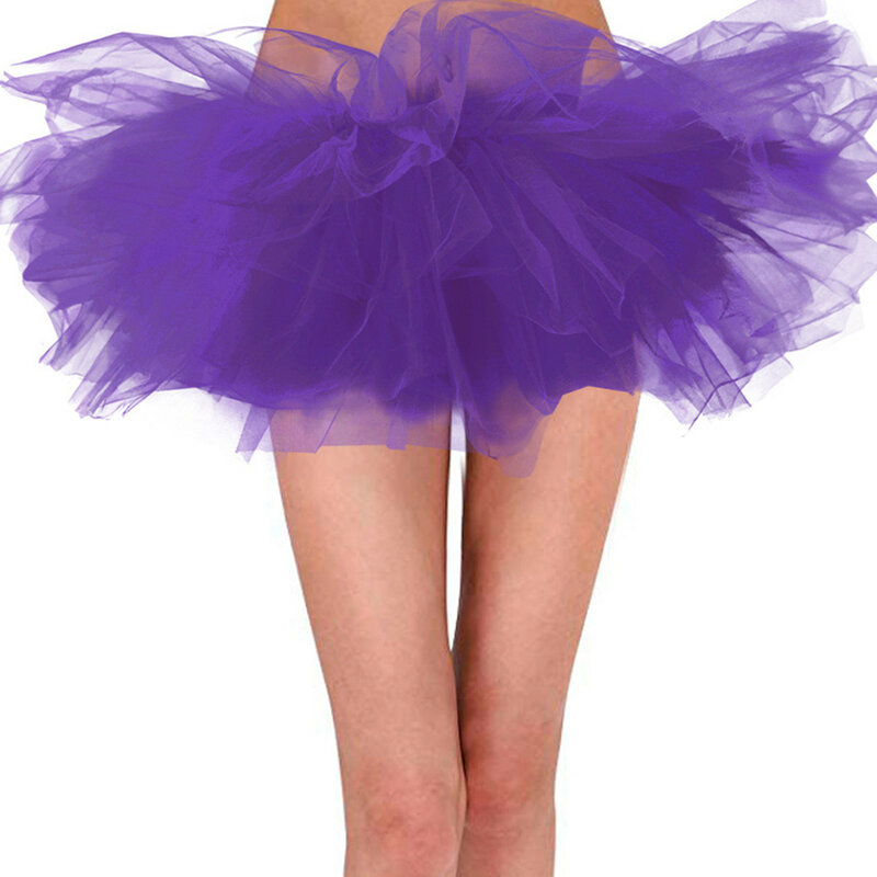 Falda hinchada de tul para mujer, tutú de princesa disponible en varios colores, para fiesta y baile de Ballet, 2023