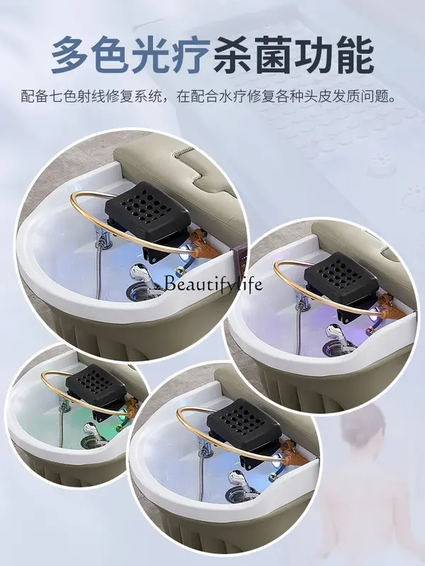 Moxibustionシャンプーチェア、ヘッド処理、水循環、無煙、伝統的な中国の薬、figation統合