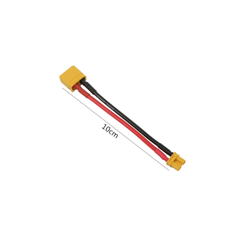 Adaptateur de connecteur mâle et femelle, câble métallique en silicone pour RC FPV quadcopter CineLog35, compte 60 à 30, 10cm, 16AWG, 1 pièce