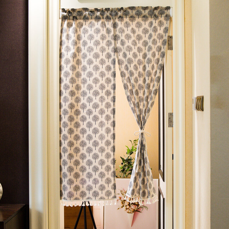 Halb vorhang für Tür dekoration, Trennwand für den Küchen eingang, hängender Halb vorhang für Raum-und Tür dekor, 90x140cm