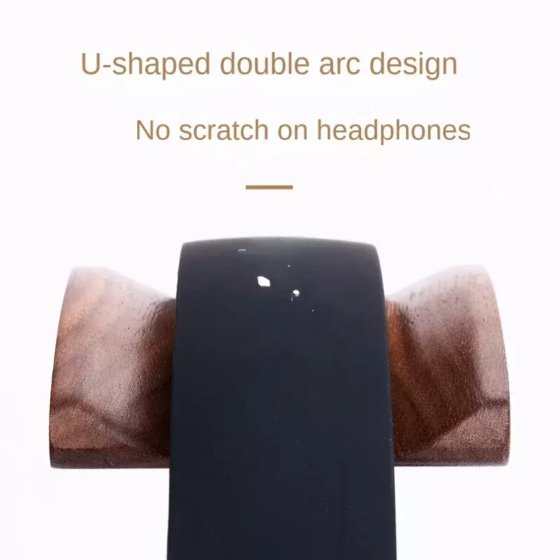 De madeira Stand Fone De Ouvido Titular, Headset Hanger, Display para Todos Headphone Tamanho, Clássico
