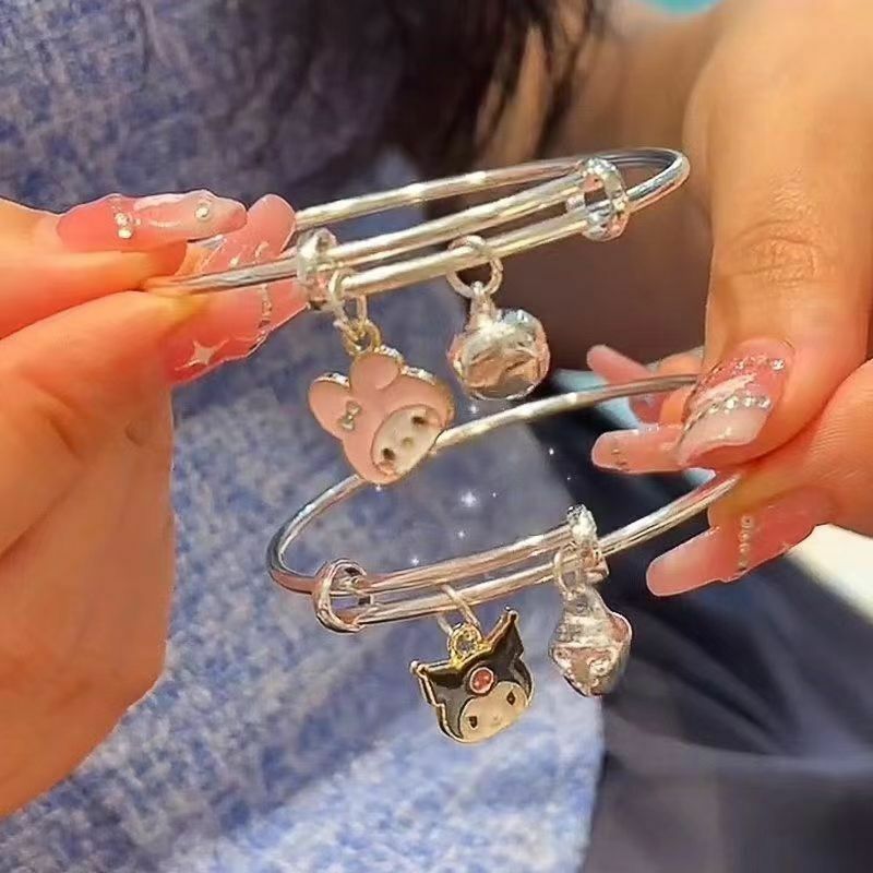 Kawali Sanrio Kuromi My Melody Cinnamoroll Bracelet Cartoon Pendant Couple Accessories Toys Friend Gift Birthday Gift For Girls