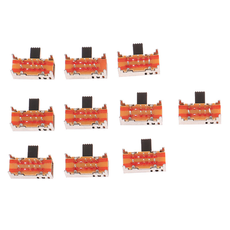 10Pcs Toggle switch sk23d05g6 double row 3-gear 8-pin horizontal sliding switch