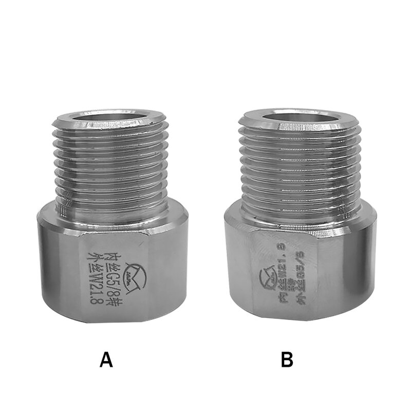 G5 8 to W21 8 Converter Stainless Steel Aquarium Regulator Adapter Anti-Leak Cylinder Connector Bolt Nut