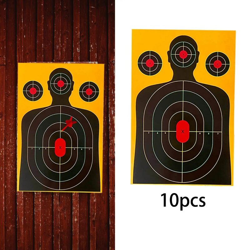 10x Silhouette Target Outdoor Activities Letter Partition Training Target
