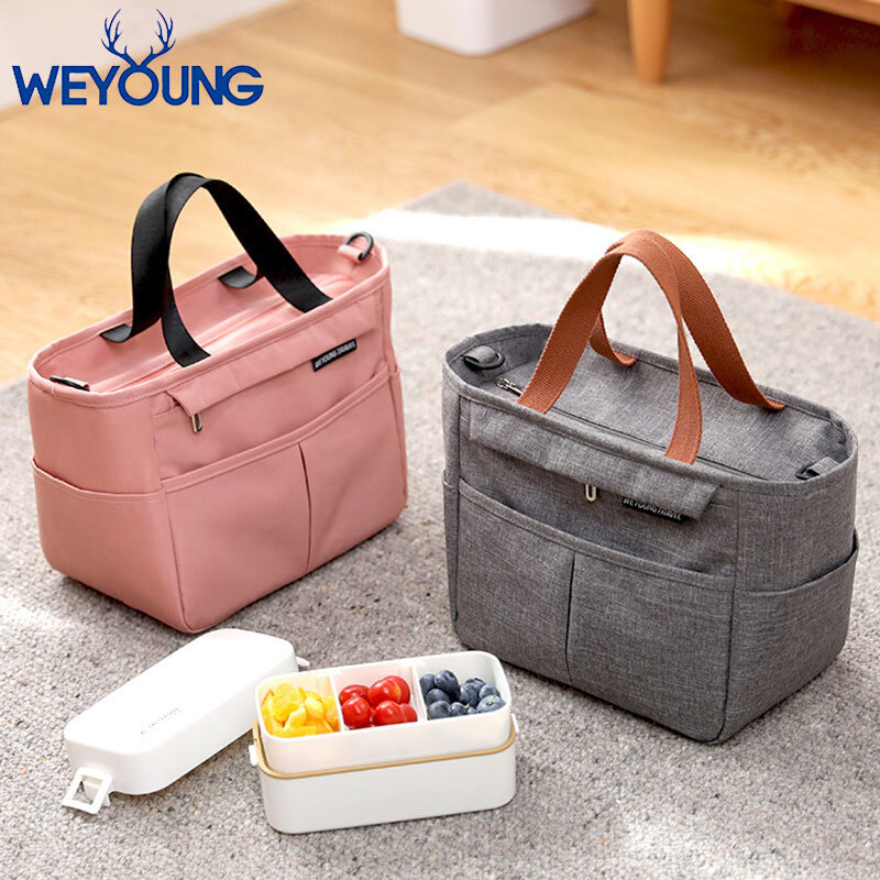 Portable Insulated Cooler Bag Lunch Bags Tote for Food Picnic Women Travel Thermal Breakfast Organizer Waterproof Storage Bags