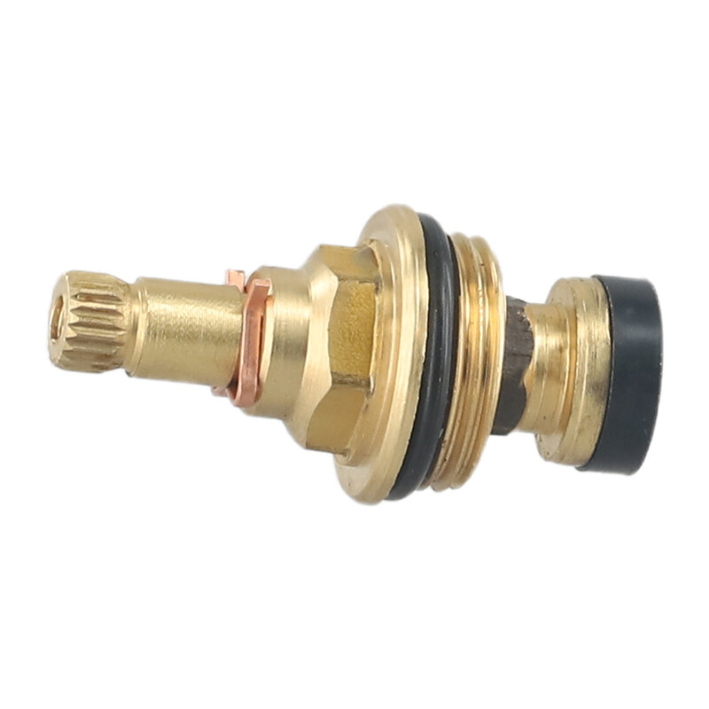 Brass Slow Opening Spool Faucet Hot And Cold Water Spool G1/2 20 Tooth 1pc Bathroom Accessories And Parts Replacement