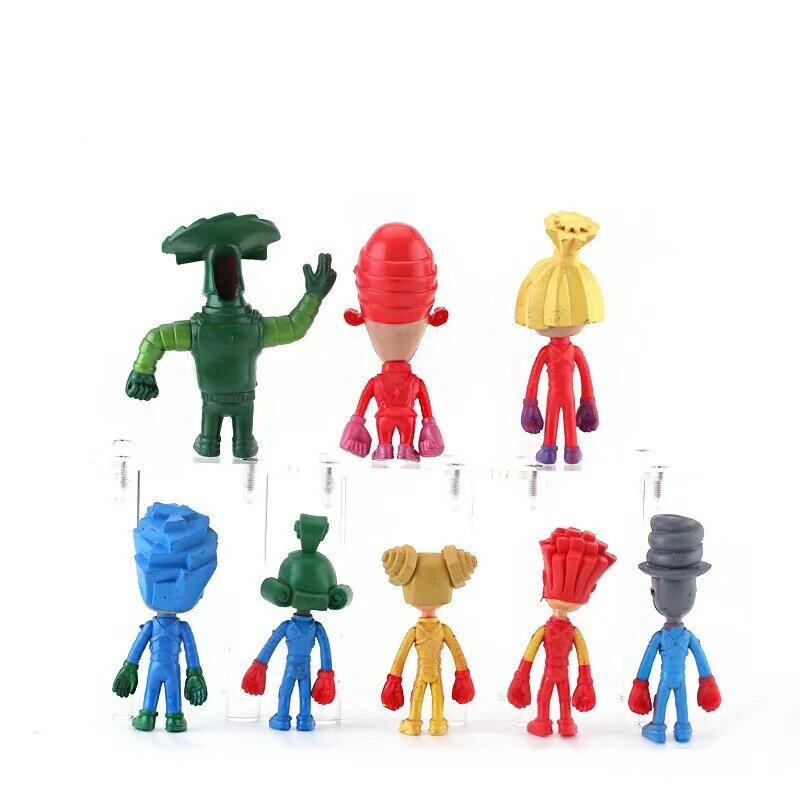 8Pcs/Set Cartoon Doll Kids Toys The Fixies Model PVC Action Figure Collection Model Toys Children Christmas Gifts