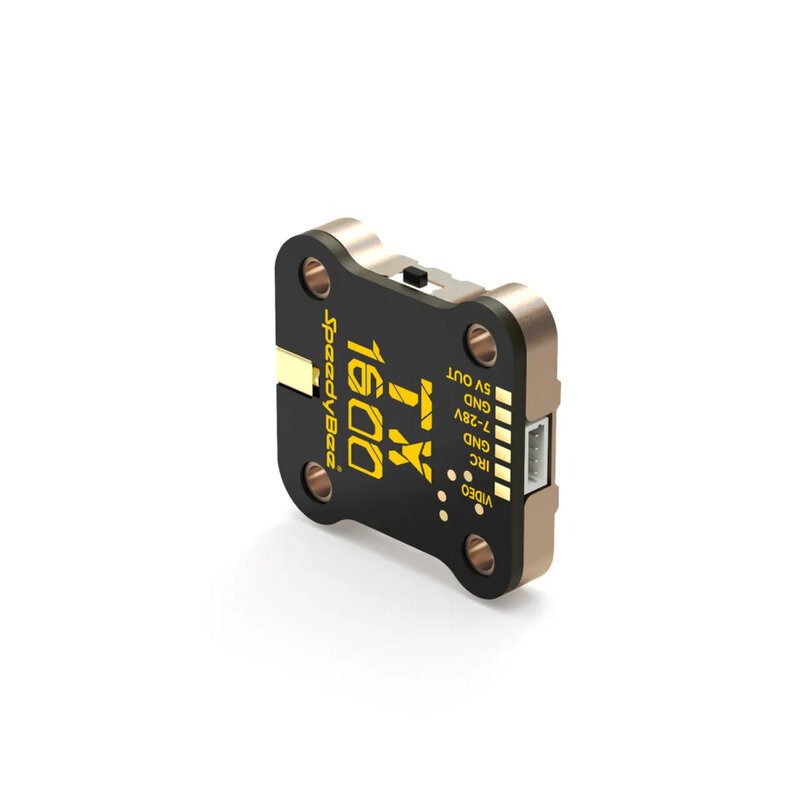 Speedyéquation-Transmetteur vidéo TX corde TRA, 5.8 mesurz, 1600mW, 1.6W, 48CH VTX, PIT/25-1.6W, coque CNC commutable pour importateur de course RC FPV
