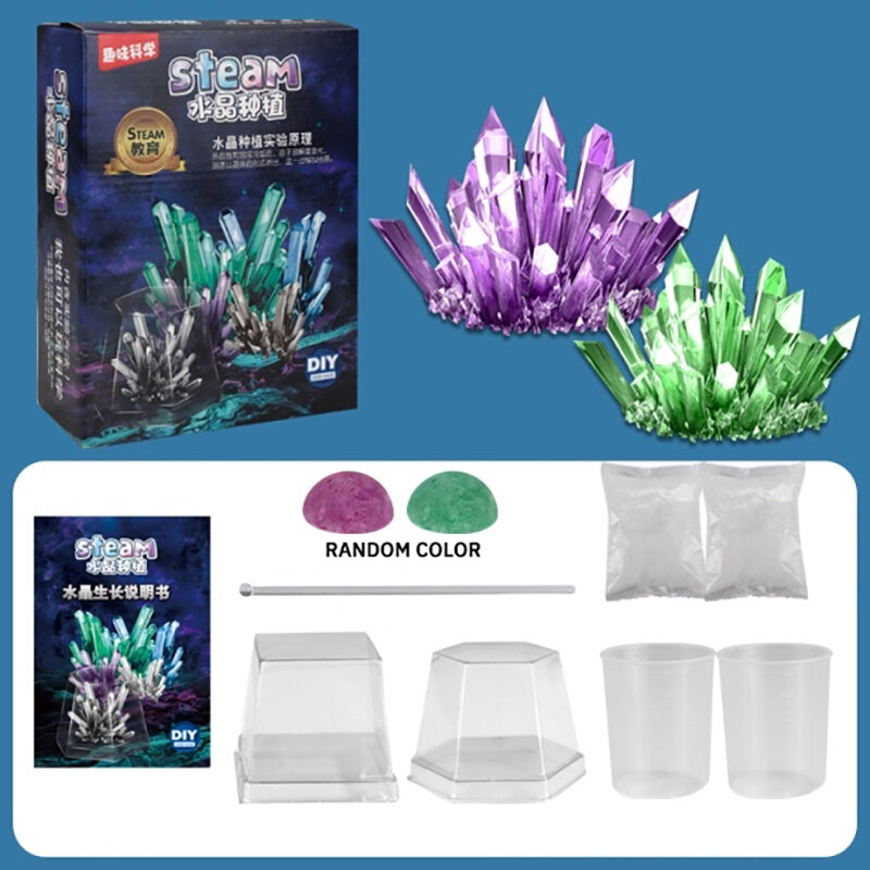 Children Science Experiment Crystal Growth Diy Creation Magical Education Toys Children's Birthday Gifts Holiday Gifts Steam Kit